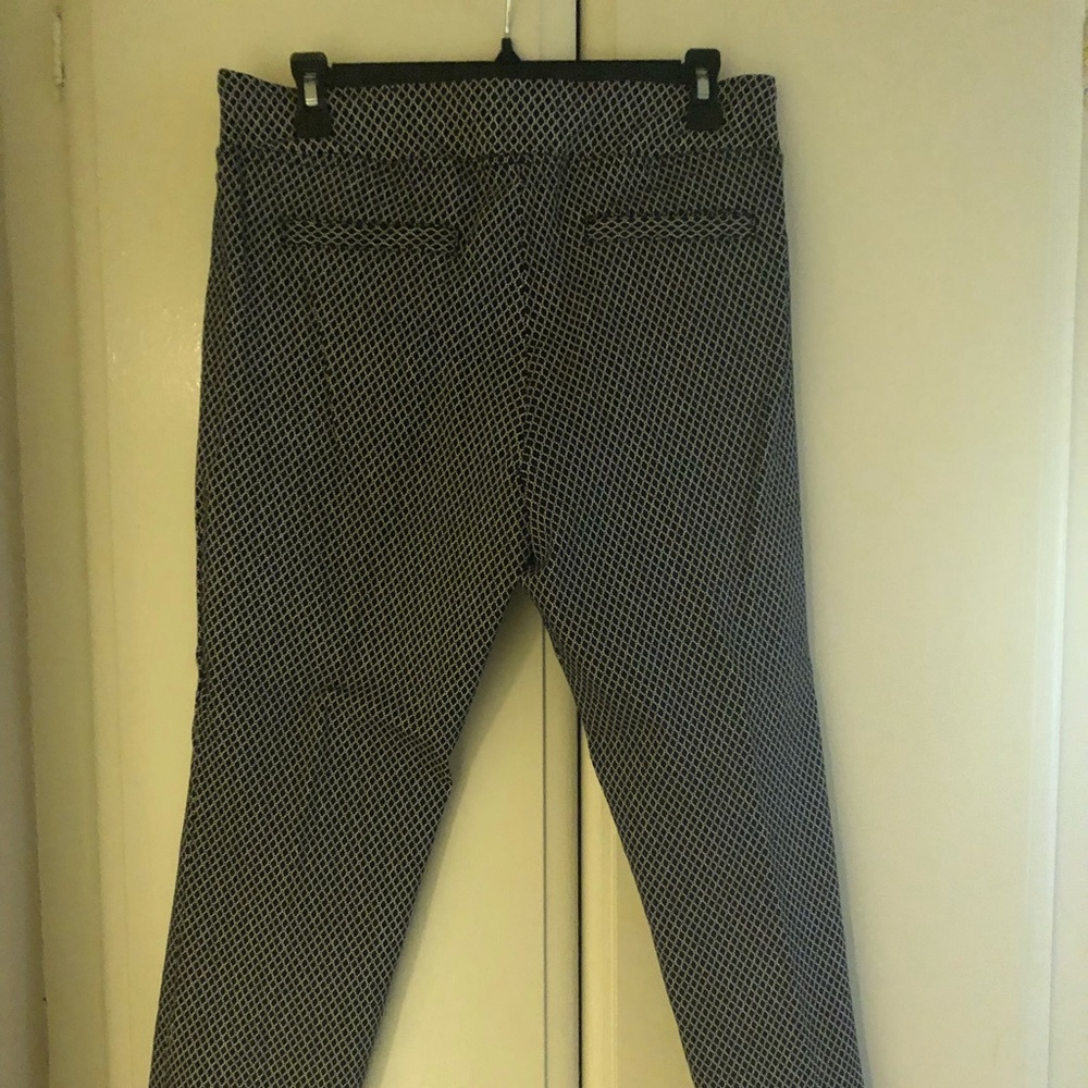 Dalia 12 Black and White Patterned Work Pants